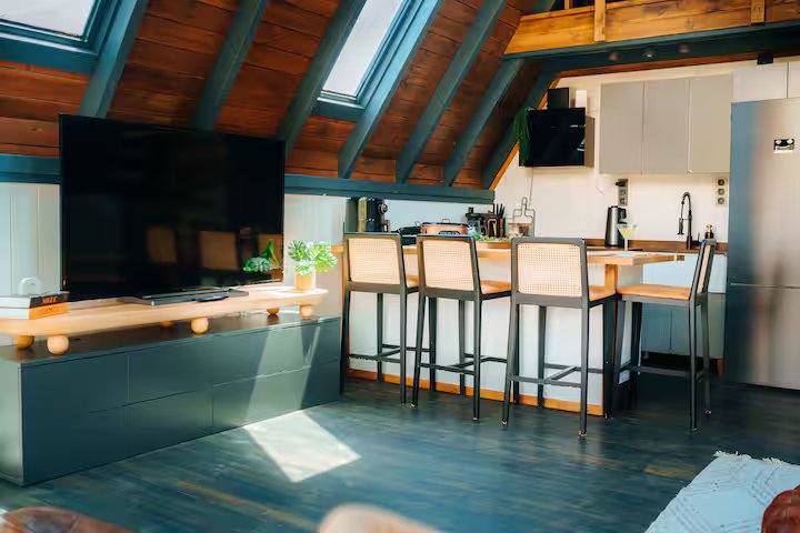 Çiftlik evi olan daire hemen kiraya verilmeye hazır ve tamamlanmış